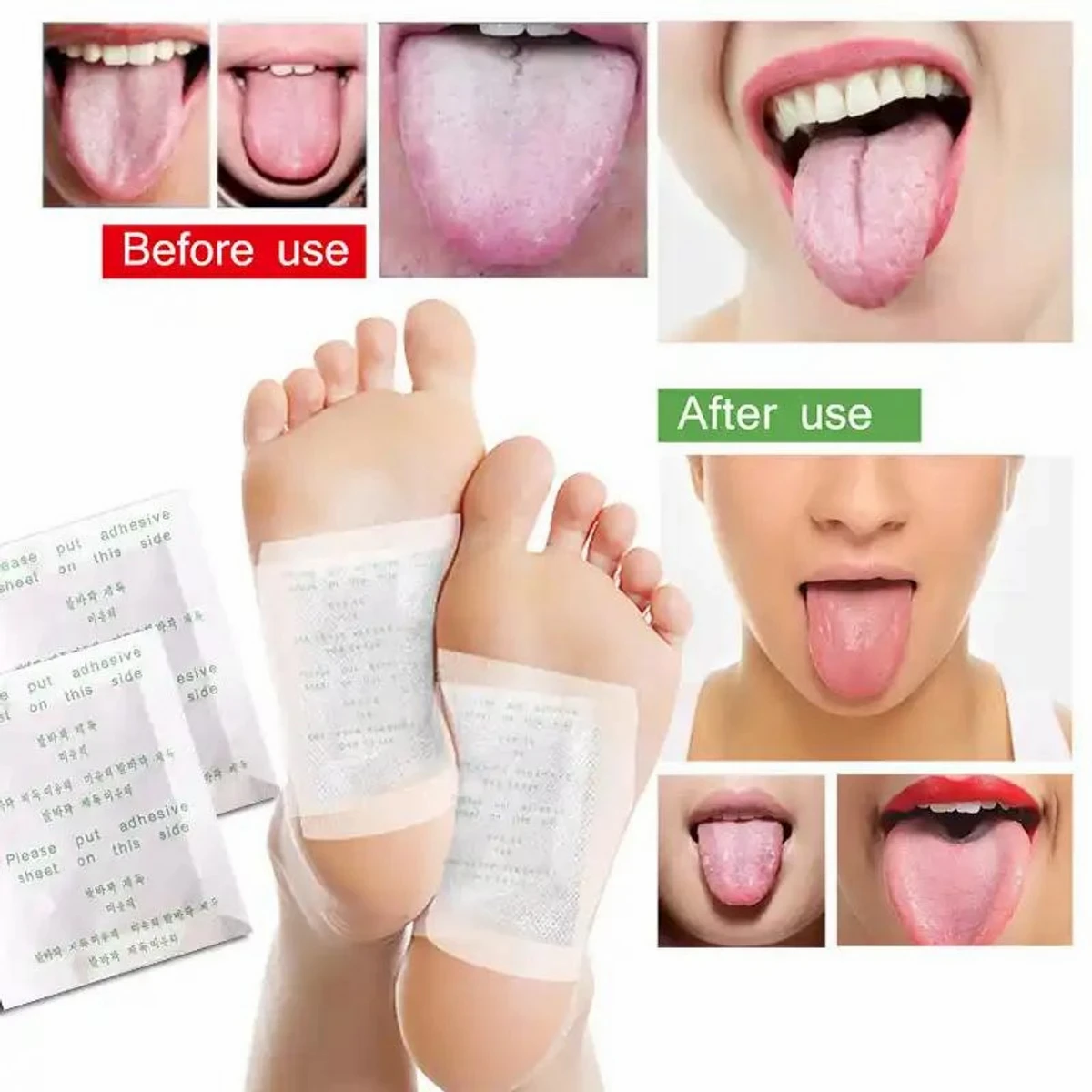 Original kinoki detox foot pad 5 Packet (50 pcs )