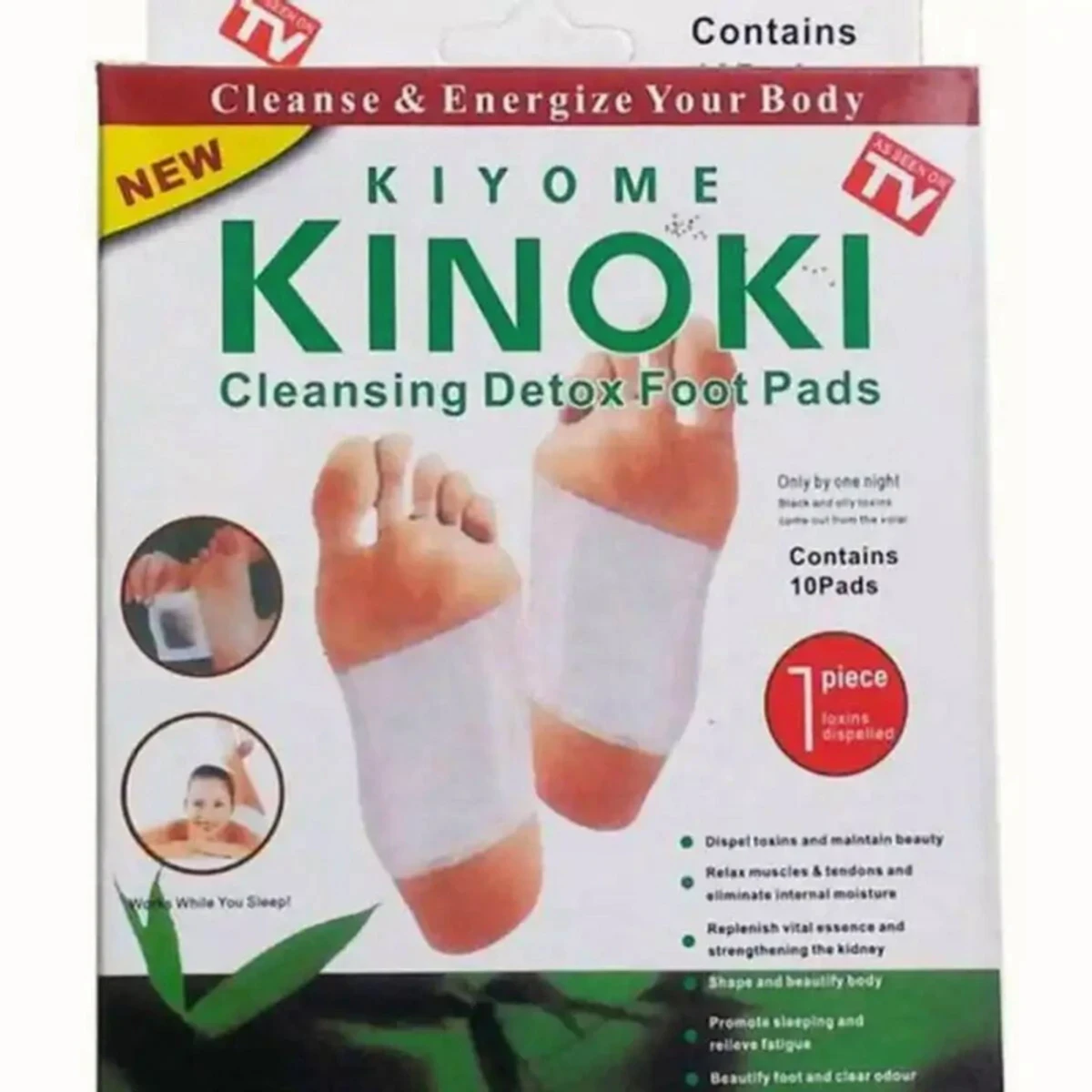 Original kinoki detox foot pad 5 Packet (50 pcs )