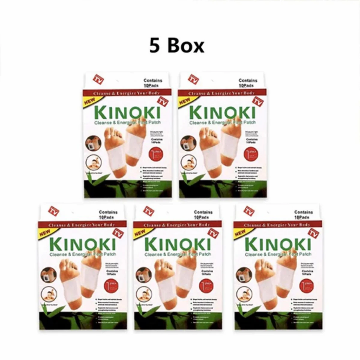 Original kinoki detox foot pad 5 Packet (50 pcs )