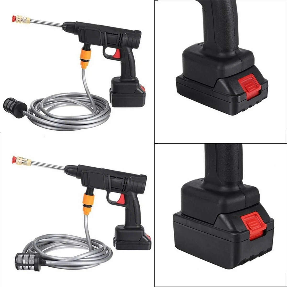 RECHARGEABLE CORDLESS HIGH PRESSURE CAR WASHER GUN